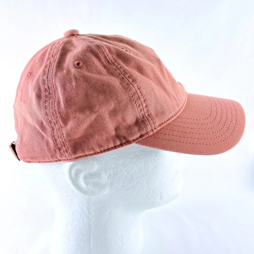 adidas Baseball Cap Salmon‎ Pink Embroidered Trefoil Adjustable Dad Hat
